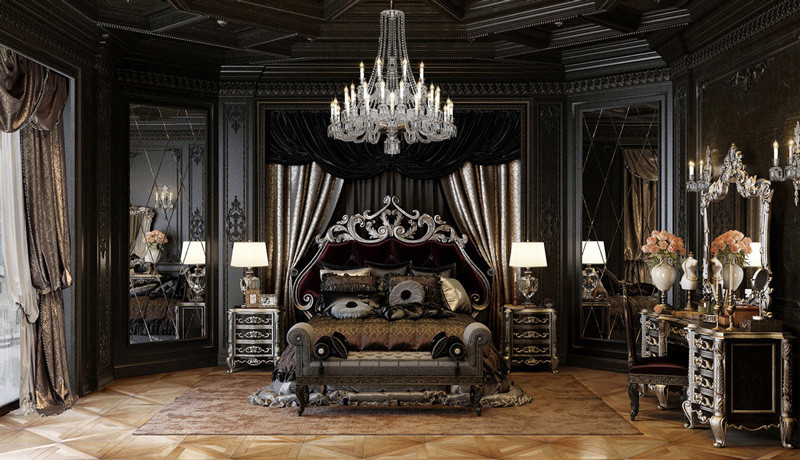 thiet-ke-phong-ngu-phong-cach-co-dien-tong-den